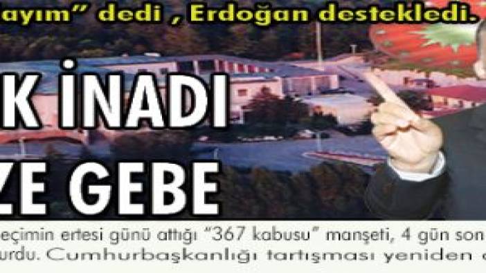 Köşk inadı krize gebe