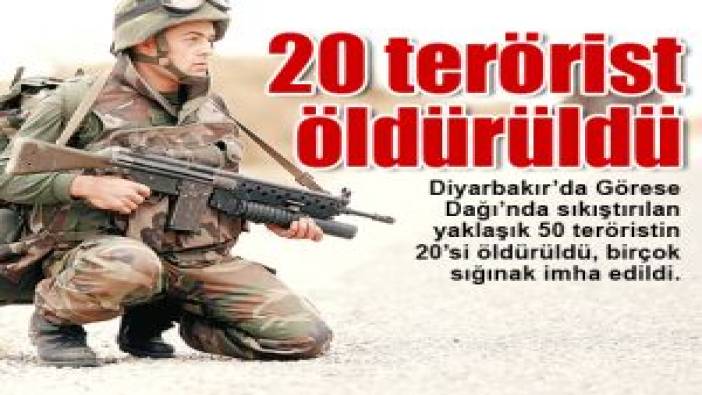 20 terörist öldürüldü (19 Aralık 2011)