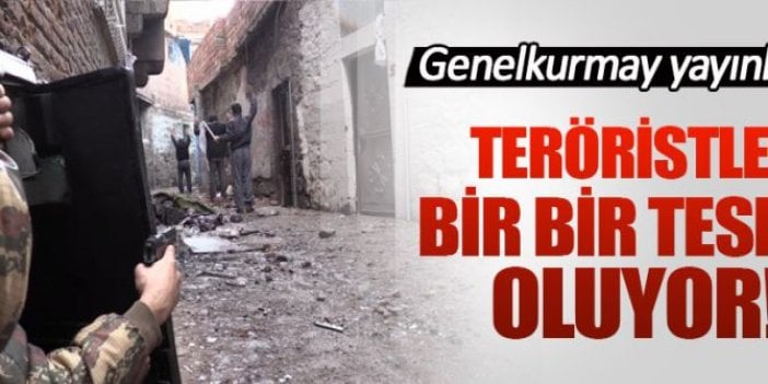 Sur'da teröristler bir bir teslim oluyor