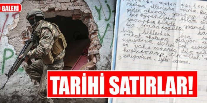 Tarihi satırlar!