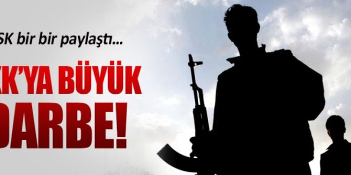 TSK o görüntüleri paylaştı! 8 terörist öldürüldü...