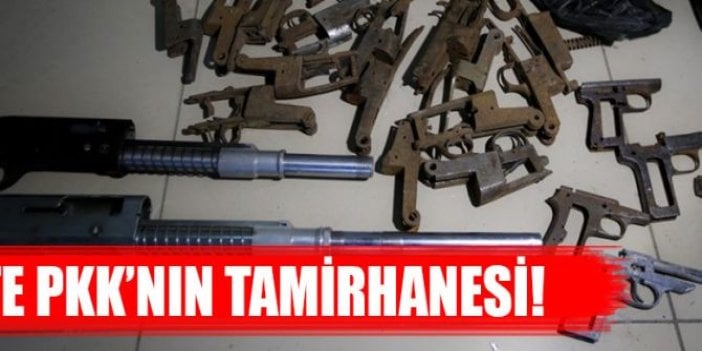 Yüksekova'da PKK'ya ait tamirhane ele geçirildi