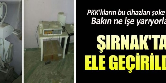 Şırnak'ta ele geçirildi!