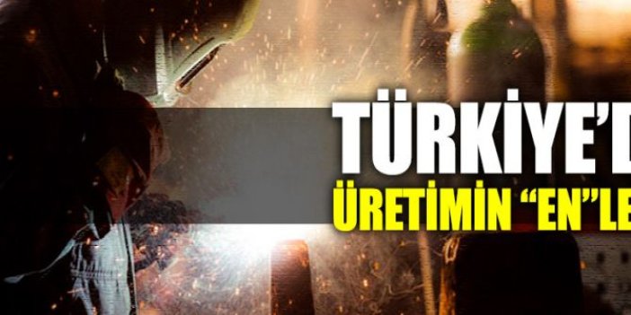 Türkiye'de üretimin "en"leri