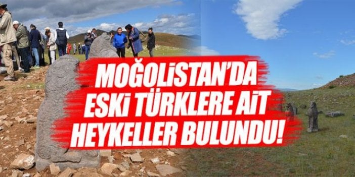 Moğolistan'da eski Türklere ait heykeller bulundu