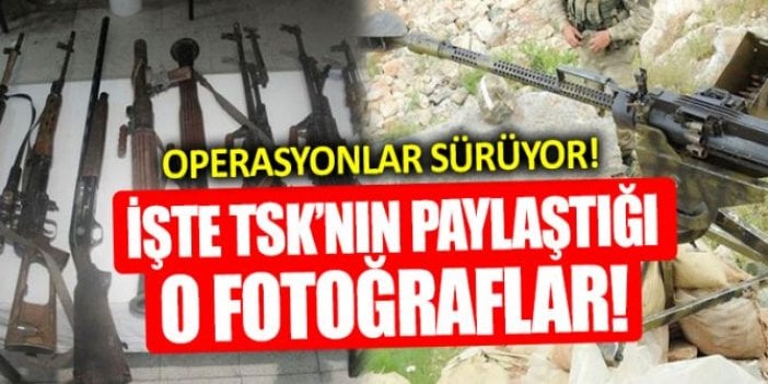 TSK'nın bu sabah paylaştığı fotoğraflar