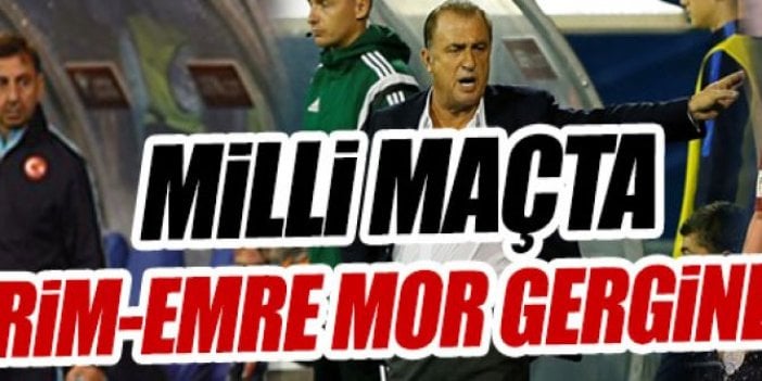 Milli maçta Fatih Terim-Emre Mor gerginliği