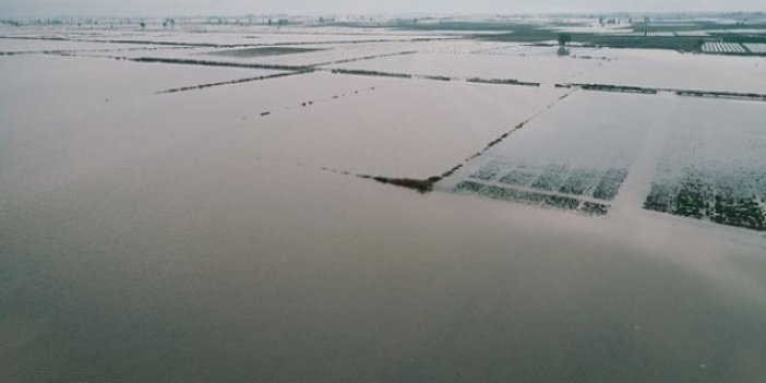 Mersin'de tarım alanları göle döndü!