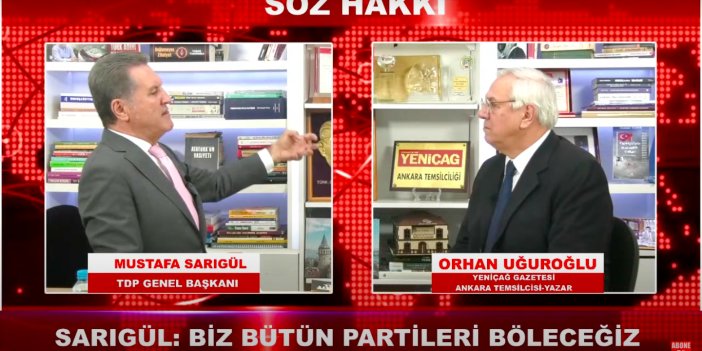TDP Genel Başkanı Mustafa Sarıgül, CHP'yi bölecek misiniz sorusuna bakın ne yanıt verdi