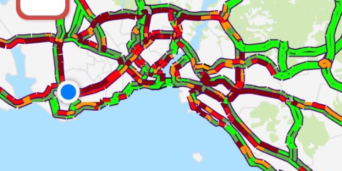 Sakın sokağa çıkmayın. İstanbul'da trafik bu saatte böyle!