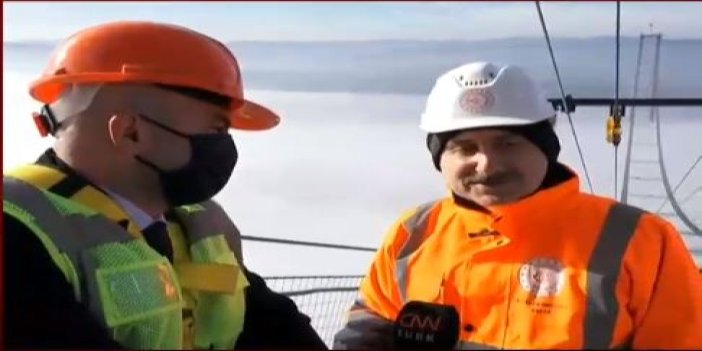 Ulaştırma Bakanı Karaismailoğlu bulutların üzerindeki köprüde müjdeyi verdi