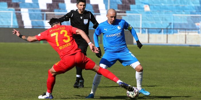 Erzurum'da iki gol bir kırmızı var kazanan yok