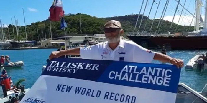 70 yaşındaki Frank Rothwell Atlas Okyanusu'nu kürekle geçti