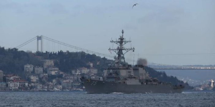 ABD savaş gemileri İstanbul Boğazı’ndan peş peşe geçti