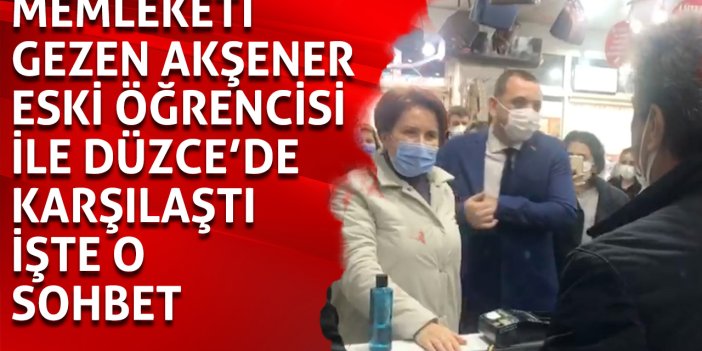 Memleketi gezen İYİ Parti Genel Başkanı Meral Akşener'e Düzce'de büyük sürpriz
