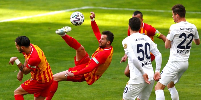 Ateş hattındaki Kayserispor-Ankaragücü maçında kazanan çıkmadı