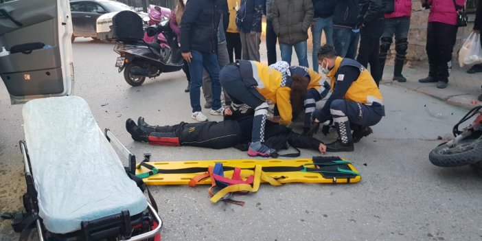 Eskişehir'de kadın kurye kazada yaralandı