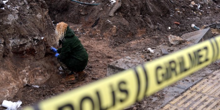 Ankara'da inşaatın temel kazasında ortaya çıktı. Bölgeye polis ekipleri ve arkeologlar akın etti