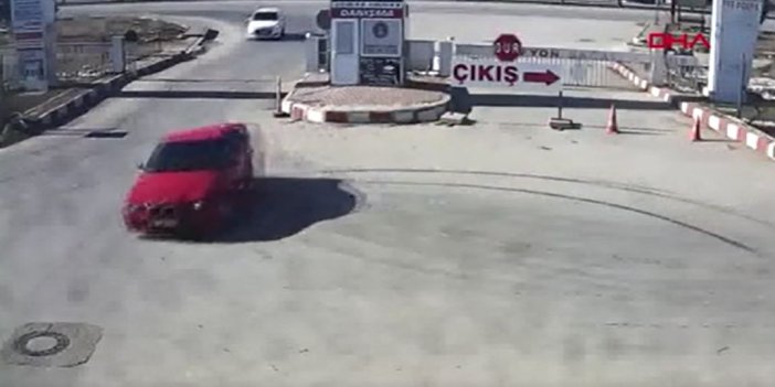 Afyon'da drift yapan sürücüye ibretlik ceza
