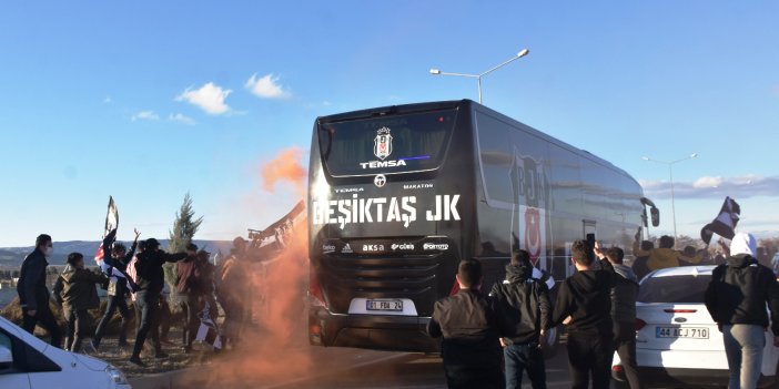 Beşiktaş kafilesi Malatya'ya ulaştı