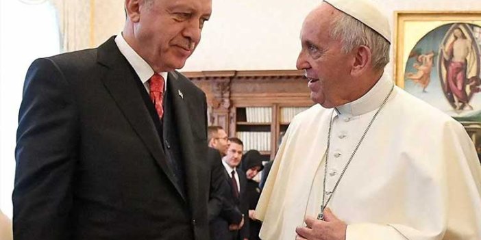 Papa Franciscus'tan Cumhurbaşkanı Erdoğan'a teşekkür telgrafı