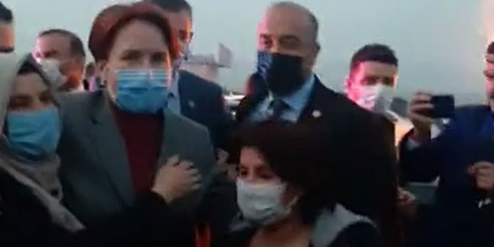 Meral Akşener'i Mardin'de yüzlerce vatandaş meşalelerle karşıladı
