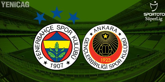 Fenerbahçe Gençlerbirliği maçı 1-2