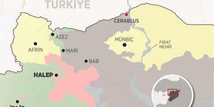 Flaş... Türkiye- Suriye sınırındaki Cerablus'a balistik füze atıldı