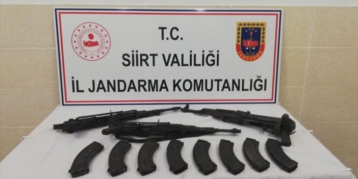 Siirt'te terör örgütüne ait silah ve mühimmat ele geçirildi