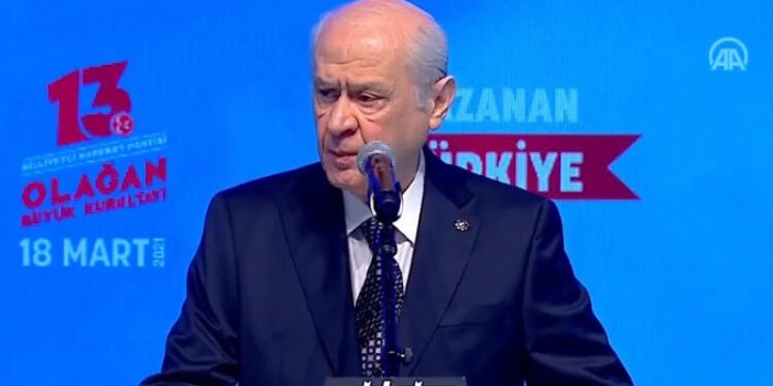 Devlet Bahçeli MHP kongresinde Cumhurbaşkanı adayını açıkladı