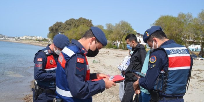 Bodrum'da korona virüs denetimi