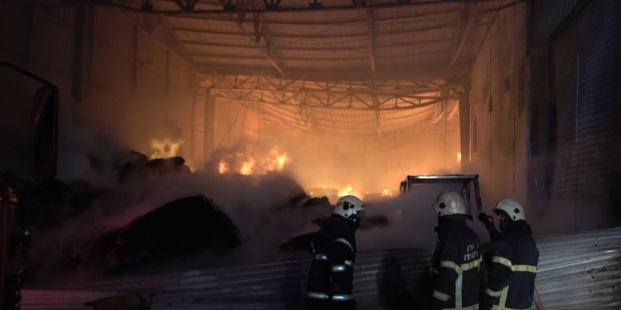 İki fabrika alev alev yandı