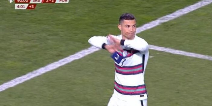 Ronaldo sinirden deliye döndü maçı terk etti
