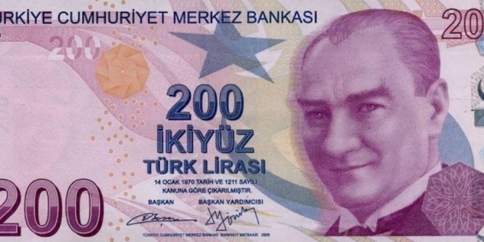 Tedavüle girdiğinde değeri 131 dolardı şu anki değeri ise 24.25 dolar. 200 TL'lik banknot 2009 yılında piyasaya sürüldü