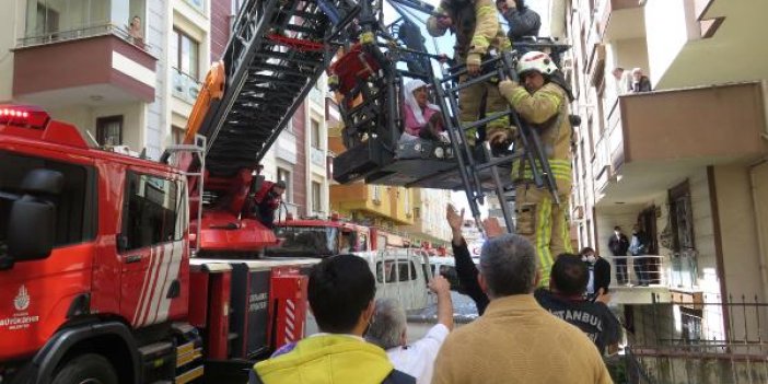 Maltepe'de çıkan yangın paniğe neden oldu