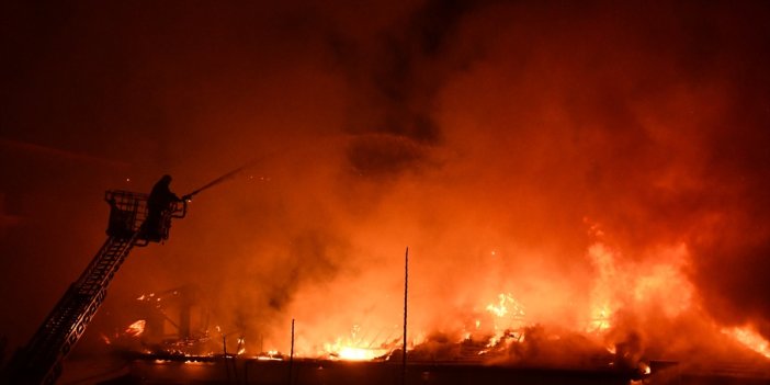 Orduevi'nde çıkan yangına TOMA'lar müdahale etti