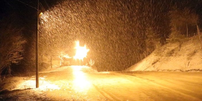 Kar yağışı etkisini gösterdi. 2 il beyaza büründü