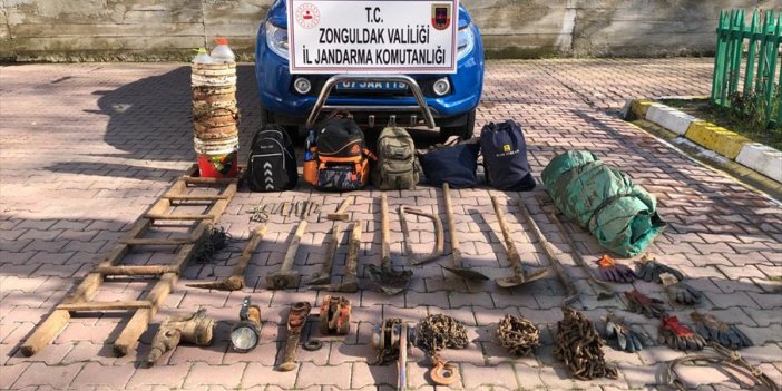 Zonguldak'ta kaçak kazıya suç üstü