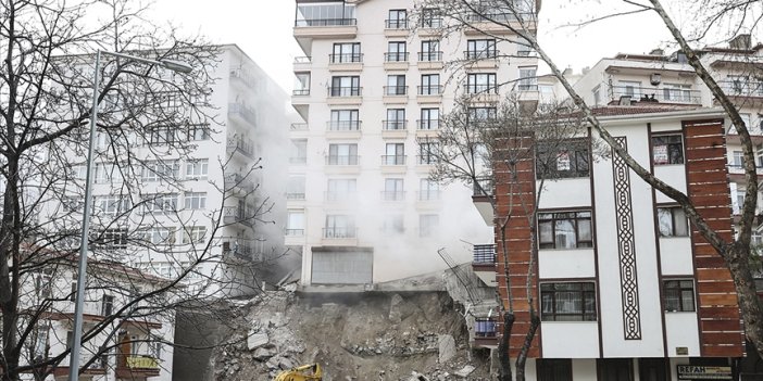 Ankara'da temeli kayan bina için yıkım kararı