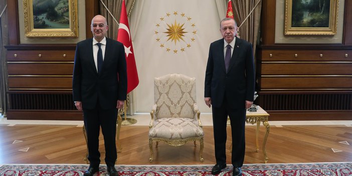 Erdoğan Yunanistan Dışişleri Bakanı Dendias'ı kabul etti