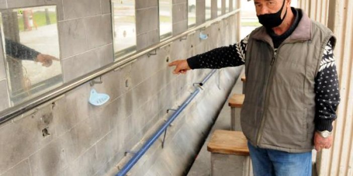 Kayseri'de caminin 25 musluğu çalındı