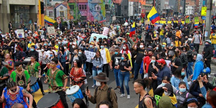 Kolombiya'da dev protesto