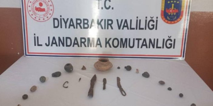 Diyarbakır'da 21 tarihi eser ele geçirildi
