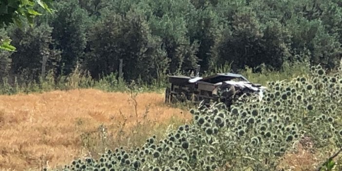 Hatay'da minibüs, şarampole devrildi