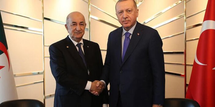 Erdoğan, Cezayirli mevkidaşı Tebbun ile görüştü