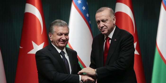 Erdoğan, Özbekistanlı mevkidaşı ile görüştü