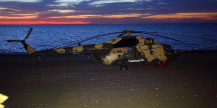 Azerbaycan helikopteri Giresun'a zorunlu iniş yaptı
