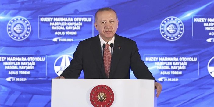 Erdoğan Kuzey Marmara Otoyolu'nun açılışında konuştu