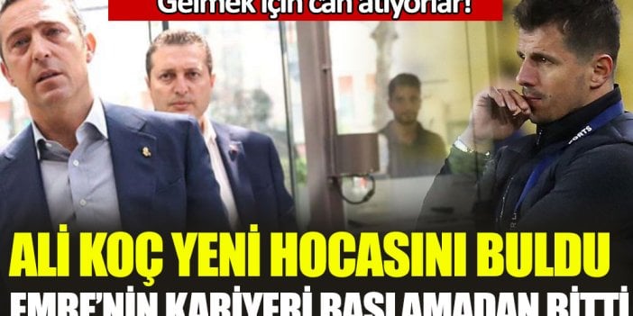 Emre Belözoğlu'na büyük şok! Ali Koç yeni hocasını buldu