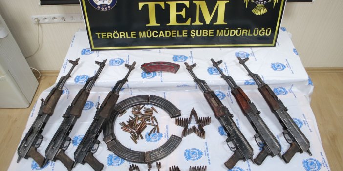 PKK'lı teröristlerin silah ve mühimmatları ele geçirildi